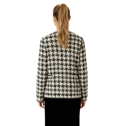 Vintage Houndstooth Casual Jacket